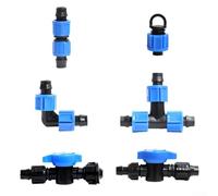 Drip Irrigation Kit 16mm For Backyard Farming With Patch And Non Porous Tape, Locking Connectors And Flow Regulating Valves(25m)