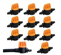 Drip Irrigation Parts, Ten Limit Valves for Tubes - Water Control of Garden System Reduce Maintenance - Equipped with Clog Prevention Mechanism, It Can Be Over A Longer Time