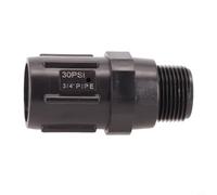 Drip Irrigation Pressure,Reducer 3/4 Inch Garden Hose, Pressure Regulator,30PSI Water Pressure Reducer For Gardening Outdoor Irrigation Equipment Black Plastic Farm Watering System