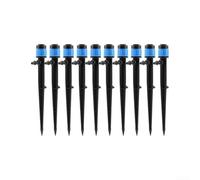 Drip Irrigation System 10pcs Emitters With 360 Degree Rotating Sprinklers For Garden And Lawn Watering, For Agricultural And Green Plant Maintenance(Blue)