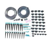 Drip Irrigation System Garden, Adjustable 3 Watering Modes, 15m Thick Hose and 50m Thin Hose - Durable Aluminum Alloy, Easy Installation, Ideal for Balcony and Courtyard