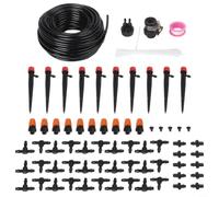 Drip Irrigation System Kit 25m Adjustable Nozzles Customizable Design