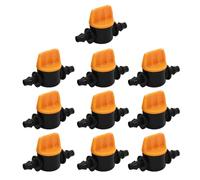 Drip Irrigation Valve, 10 x Drip Irrigation Adjustments, Hose Valves with Anti- Design, Border Equipment for The Garden Watering System, Courtyard, Garage, Greenhouse, Home, Outdoor Use