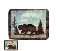 Drip Mat for Crockery - 50 x 30 cm Worktop Mat with Anti Burn Protection | Kitchen Worktop Mat | For Household Rental Apartment Family Bathroom Coffee Corner Bar Area