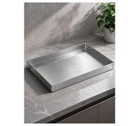 Drip Pan,304 Stainless Steel Drip Tray Rectangular - Depth & Thick Large Capacity Catch Pan for Water, Oil & Grease - No-Leak Welded Corners, Heavy-Gauge Utility Tray