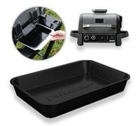 Drip Pan for Ninja Woodfire Outdoor Grill OG701 OG751 Reusable Liner Silicone Tray, Non-Disposable and Heat Resistant for Wood Fire Smoker Air Fryer 7-in-1 by INFRAOVENS