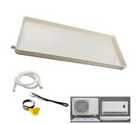 Drip Pan for Portable Air Conditioner with Drain Hose - Plastic Tray for Split AC Units - Indoor Condensate Water Management Solution