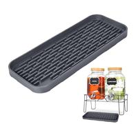 Drip Pan - Grid Non Slip Waterproof Silicone Catcher Mat, Spill Absorbent Beverage Protection Tray | Anti Slip Counter Guard Pad, Reusable Liquid Collection System, For Water Tea Milk Coffee
