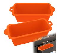 Drip Pans,Upgrade 2 Pack Reusable Silicone Grease Cup Liners for Blackstone Griddle, Grease Catcher Liner Grill Grease Tray Accessories (Orange)