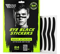 DRIP Strips Eye Black Stickers, 24 Pack Under Eye Tape for Athletes, Sweatproof, No Smear, Athletic-Grade Hold, Perfect for Baseball, Football, Lacrosse, Soccer, Hockey, The Savage Strip