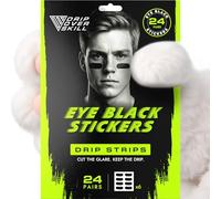 DRIP Strips Eye Black Stickers, 24 Pack Under Eye Tape for Athletes, Sweatproof, No Smear, Athletic-Grade Hold, Perfect for Baseball, Football, Lacrosse, Soccer, Hockey, OG Strips