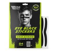DRIP Strips Eye Black Stickers, 24 Pack Under Eye Tape for Athletes, Sweatproof, No Smear, Athletic-Grade Hold, Perfect for Baseball, Football, Lacrosse, Soccer, Hockey, The Savage Strip