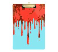 Drip Style Blue Orange A4 Kids clipboard Plastic Smart clipboard for 5th Grade Classroom Essentials for Teachers Size 9 x 12