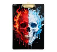 Drip-Style Gothic Red Skeleton A4 Cute clipboard Hard Board Film clipboard for Teacher Must Haves Classroom Elementary Size 9 x 12