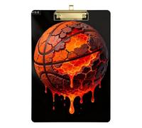 Drip-Style Lava Basketball A4 Dietitian clipboard Plastic for Softball Coaches clipboard Teacher Size 9 x 12