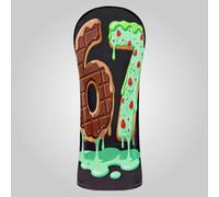 Drip-Style Mint Chocolate 67 Golf Club Head Covers Pu Leather with Number Tags for Driver, Woods and Hybrid (prop2)