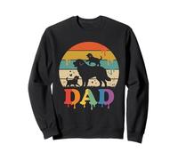 Drip Sunset Great Pyrenees Dog Dad Father's Day Mens Womens Sweatshirt