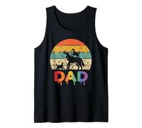 Drip Sunset Siberian Husky Dad Father's Day Mens Womens Tank Top