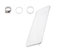 Drip Tray，，Air Conditioner Drip Pan - Food Grade PP5 Plastic Condensate Tray with Drain Pipe & Accessories, 91.5x45x3cm, Ideal AC Drip Tray for Efficient Water Management