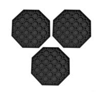 Drip Tray For 6 Inch For Coffee Machines - Octagonal ABS Plastic Design To Organize Counter Space In Restaurants And Event Venues(Black)