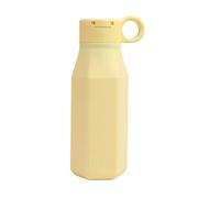 DRIPDROP Kids Water Bottle with Straw, Leak-Proof, BPA-Free, Reusable, Lightweight, 350ml, Non-Spill, Flip Lid, for School and Outdoor Use (Banana Split Yellow)