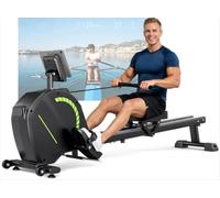 Dripex 16-Level Magnetic Rower 130kg Capacity Bluetooth LCD Home Gym