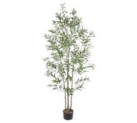 Dripex 7FT Artificial Olive Tree Large Faux Silk Olive Plant Lifelike Fake Tree for Home Office Indoor Decor (Style 4)
