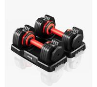 Dripex Adjustable Dumbbells Set, Dumbbell Weights Pair for Men and Women, Anti-Slip Handle with Safety Locking Mechanism for Home Gym Exercise Equipment-Pair