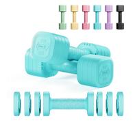 Dripex Adjustable Dumbbells Weight Set 2.5kg/5kg/10kg Pair, Dumbbell Set with Non-Slip Handle Home Gym Fitness for Men/Women-2.5kgX2