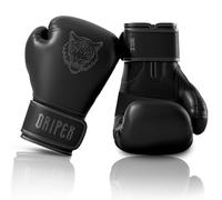 Dripex Boxing Gloves for Men Women Youth, Boxing Training Gloves | for Heavy Bag Workout, Muay Thai, Kickboxing, Sparring Punching Black tiger 16oz