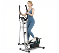 Dripex Cross Trainer, Hyper-Quiet Magnetic Elliptical Cross Trainer Exercise Machine For Home, 16-Level Resistance Elliptical Machines Fitness with 6KG Flywheel, Pulse Sensor & LCD Monitor