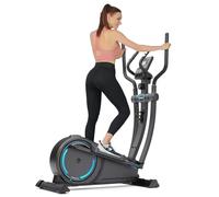 Dripex Cross Trainer, Magnetic Elliptical Machine for Home, Quiet & Smooth Elliptical Cross Trainer w/ 16 Levels Resistance, 8KG Flywheel, 38CM Stride, LCD Monitor, Pulse Sensor (Blue)