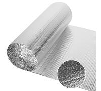Dripex Double Aluminium Bubble Foil Insulation Loft Wall Boat Loft Caravan Home Wall Shed - Various Size (1m x 30m(30㎡))