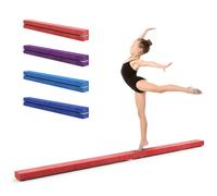 Dripex Folding Gymnastics Balance Beam 210cm Kids Training Beam High Density EVA Faux Suede for Home Gym Exercise