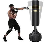 Dripex Free Standing Punch Bag, Freestanding Punching Bag with Suction Cups for Adult Teens Youth, Heavy Duty Boxing Bag with Stand for Home Gym MMA Muay Thai Boxing Training Equipment for Men Women