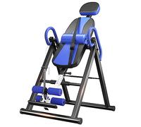 Dripex Gravity Heavy Duty Inversion Table with Headrest & Adjustable Protective Belt Back Stretcher Machine for Pain Relief Therapy (Blue)