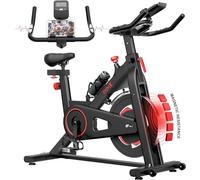 Dripex Indoor Cycling Bike With 12KG Flywheel, Exercise Bike Magnetic Resistance, LCD Display, Comfortable Seat, 330LBS Capacity Stationary Bike Workout Bike For Home Gym Workout