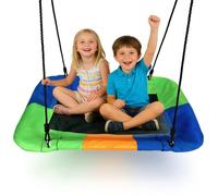 Dripex Kids Nest Swing, Children's Swing Seat, Adjustable Hanging Tree Swings for Outdoor Backyard Garden, Oxford, 115 * 75 cm, 150 kg Capacity