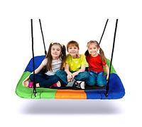 Dripex Kids Nest Swing, Children's Swing Seat, Adjustable Hanging Tree Swings for Outdoor Backyard Garden, Oxford, 115 * 75 cm, 150 kg Capacity