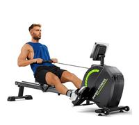 Dripex Magnetic Rowing Machine,Rowing Machines for Home,16 Levels Quiet Rower,Foldable Rowing Machine,Dual Rails,130kg Capacity,Bluetooth LCD,Full Body Workout,Indoor Rower for Small Spaces UK