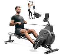 Dripex Rowing Machine Magnetic with 16 Level Resistance Foldable Home Gym Equipment with LCD Monitor & Ergonomic Design Cardio Training Machine 160kg Capacity