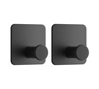 Dripex Self Adhesive Hooks - Set of 2, Stainless Steel - Strong Sticky Hooks for Hanging Towels, Bathroom Towel Hooks, Tea Towel Hooks, Stick on Hooks