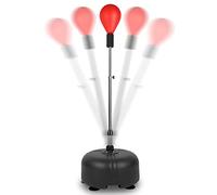Dripex Speed Punch Ball with Stand, Punching Bag with Adjustable Height Stand - Great for Boxing Equipment, MMA Training, Workout Equipment, Stress Fitness & Relief for Adults, Teens & Kids, Red
