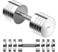 Dripex Steel Adjustable Dumbbells Set 2.5kg 5kg 7.5kg 10kg 15kg 25kg Dumbbells Pair Hand Weights with Foam Handle for Men Women Home Gym Fitness Dumbbell Training