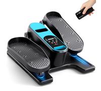 Dripex Under Desk Elliptical Cross Trainer For Home, Electric Leg Exercise Machine For Seniors, Quiet & Portable Seated Pedal Exerciser w/Remote Control, 12 Adjustable Speed (Mint Green)