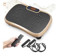 Dripex Vibration Plate Exercise Machine, Whole Body Workout Fitness Vibration Plate, Vibration Power Plate with Resistance Bands,Slim Vibration