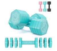 Dripex Weights Dumbbells Set 2.5kg 5kg 7.5kg Dumbbells Set Women, 4-in-1 Adjustable Dumbbell Pair Weights for Women Men with Non-Slip Handle Home Gym Workout-Blue/5kg