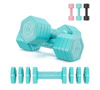 Dripex Women Weights Dumbbells Set 2.5kg 5kg 7.5kg Adjustable Dumbbell Pair, 4-in-1 Weight Set for Women Men with Non-Slip Handle Home Gym Workout/Blue-2.5kg