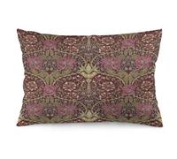 Dripglw Honeysuckle Floral William Morris Throw Pillow Covers 12x20 Inch Aesthetic Pillow Velvet Decorative Pillowcase Home Decor Living Room Cushion Case for Bed Sofa Couch