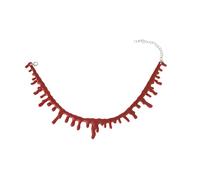 Dripping Blood Neck Necklace, Vampire Blood Necklace Accessory, Gothic Halloween Jewellery, Vampire Costume Necklace for Women Girls, Scary Neck Listens for Party, Cosplay, Requent Ask Chatgpt, Siehe